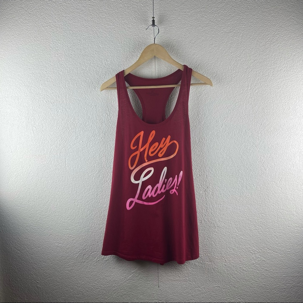 Nearly There l 2XL Hey Ladies! LGBTQ Pride Transgender Ombré Rainbow Unisex Tank